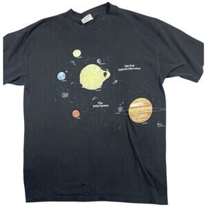 Vtg 86 Harlequin Solar System T-Shirt Kitt Peak Observatory USA XL Single Stitch
